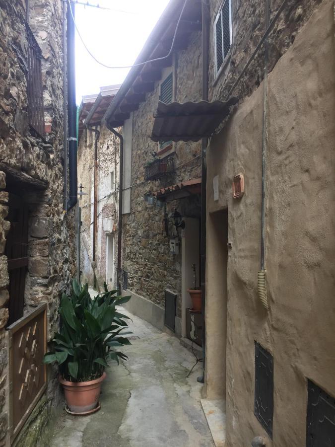 House In The Medieval Village Apricale Bagian luar foto